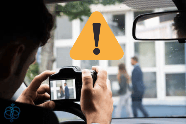 浮気調査を自分で行おうとしている写真