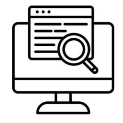 オンラインを使った調査のアイコン画像