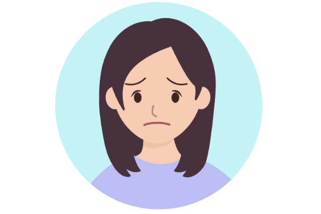 20代女性/熊本県のストーカー被害事例をイメージした依頼者のイラストアイコン。