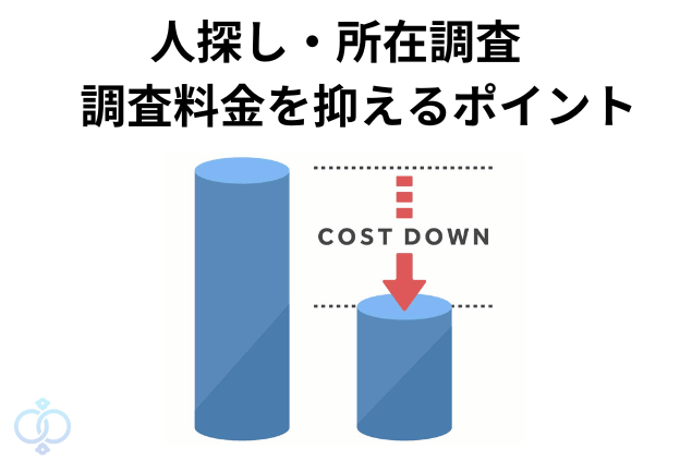 人探し・所在調査の調査料金を抑えるポイント