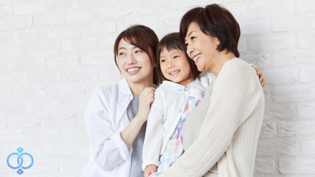 祖母と娘と孫娘