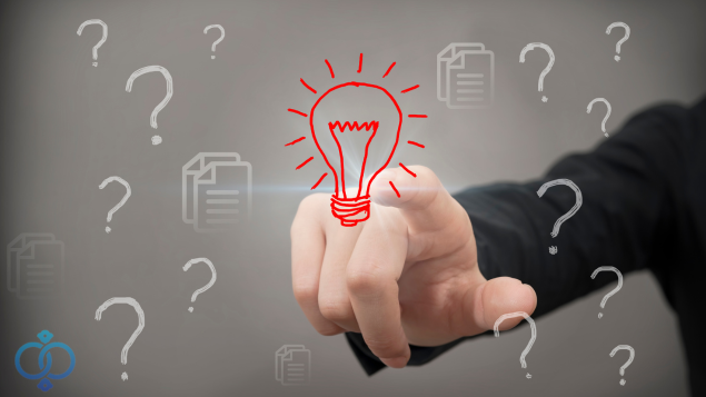 ひらめきを指さす