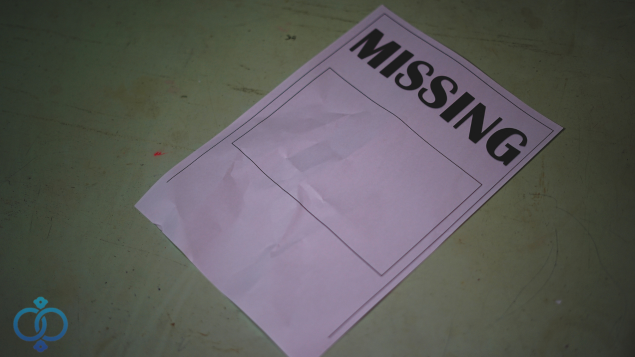 失踪のチラシ