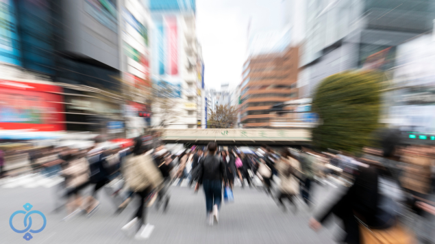 都内の人混み