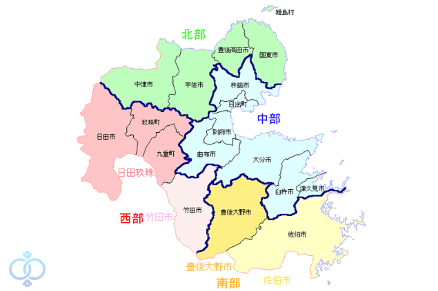 大分県の出張対応エリアを紹介したイメージ画像