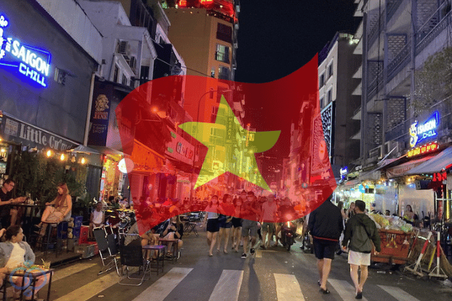 ベトナムの繁華街のイメージ写真