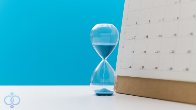 砂時計とカレンダー