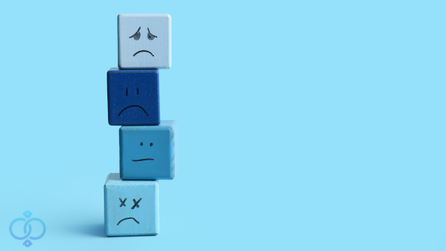 悲しい顔した積み木