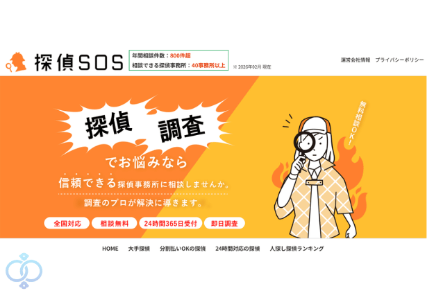 探偵SOSに福一調査会が掲載された画像