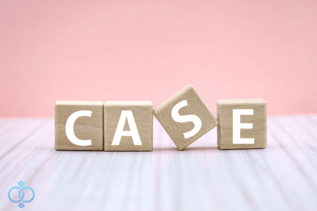 「CASE」と書かれたブロックのイメージ。失踪調査における相談事例を示す画像。