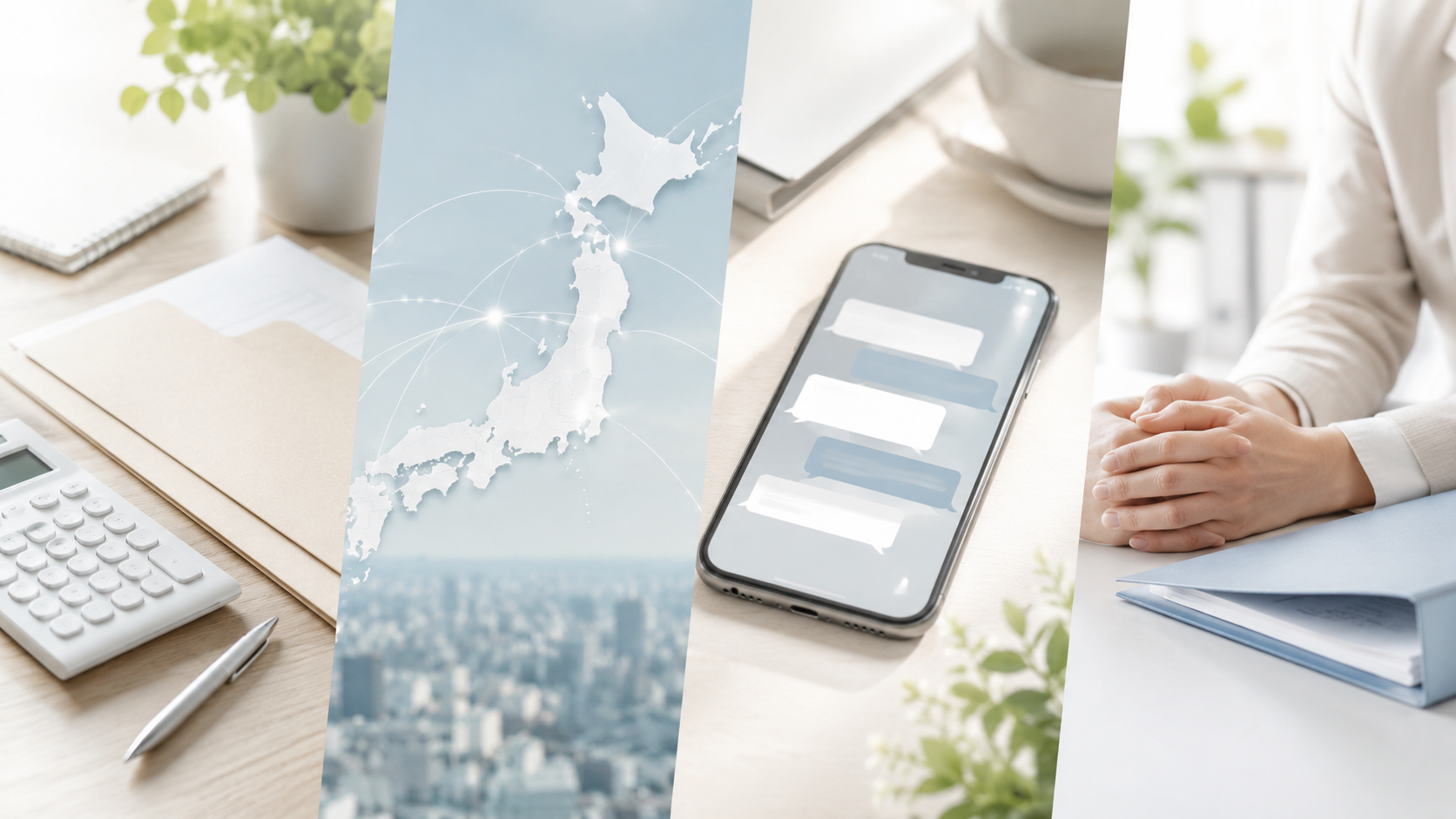 人探し調査を落ち着いて進められる安心感のある街並みのイメージ